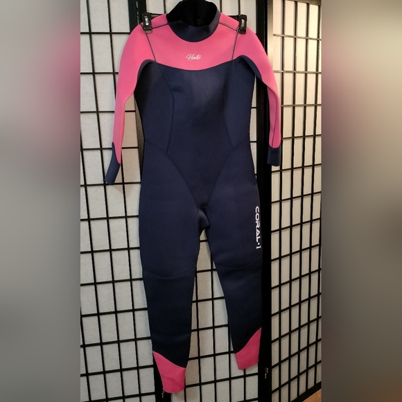 hevto Other - Hevto Women's Wetsuit Full 3/2mm Neoprene Pink and Blue Size Medium